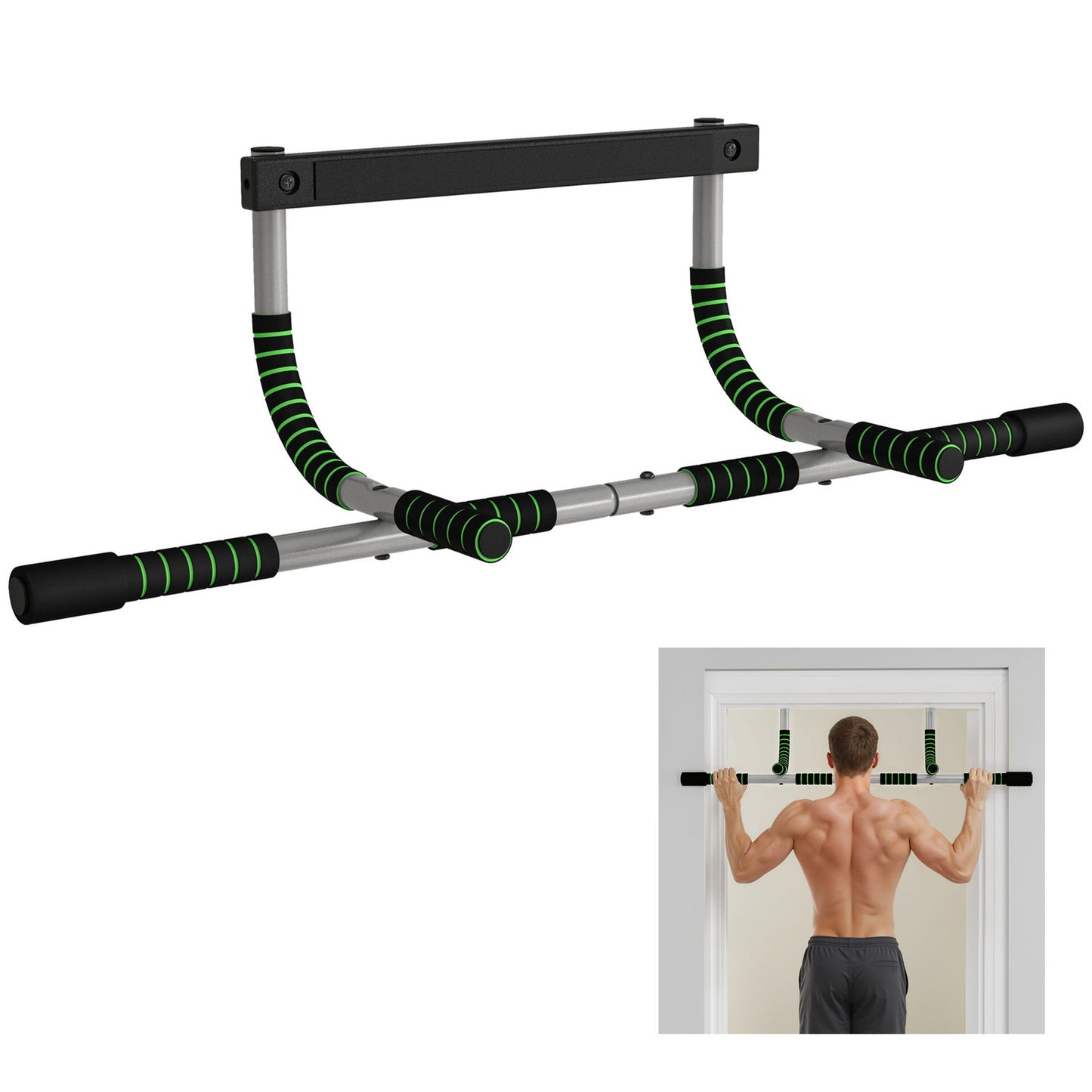 Pull-Up Bar Indoor Home Fitness Doorway Horizontal Bar Gym Upper Body Workout