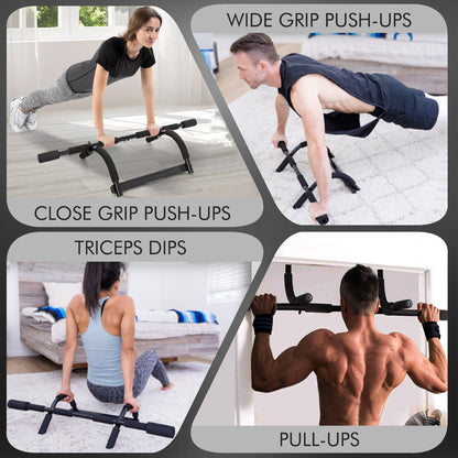 Pull up Bar Doorway Chin up Bar Fitness Home Gym Exercise Strength Work Out Dips