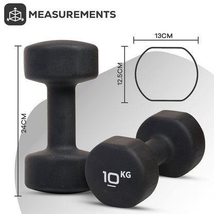 Neoprene Dumbbells Weights Pair Exercise Iron Hand Set Home Gym Fitness Aerobic